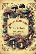 Vintage Mushrooms Notebook-Printable PDF